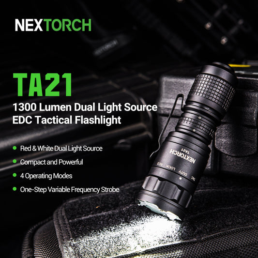NEX TA21 Pocket Carry Tactical Flashlight Set