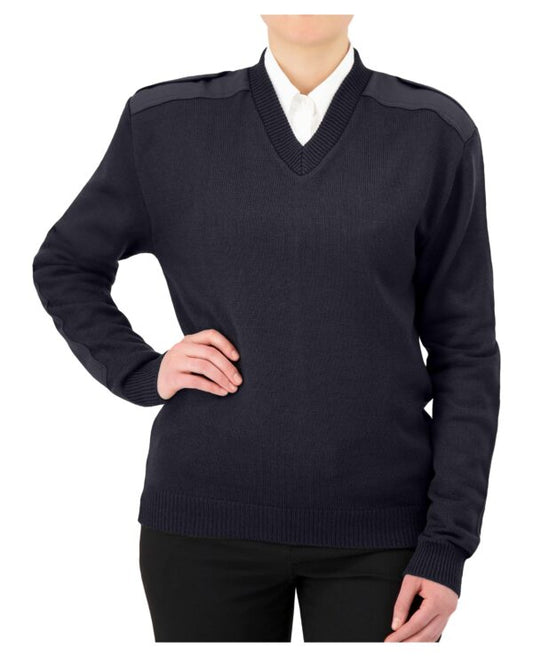 Cobmex - Women's V-Neck Military Sweater