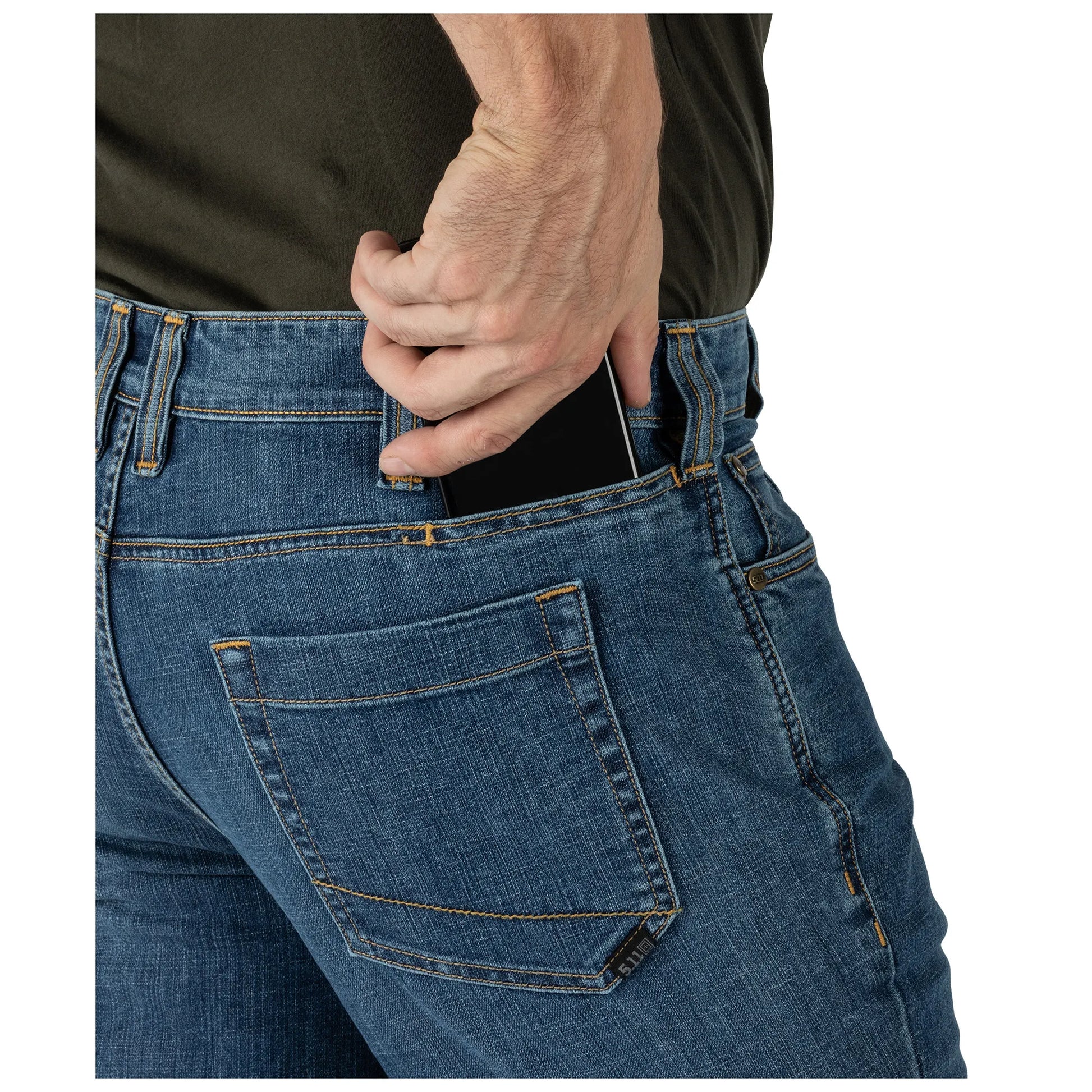 Button Fly: Classic closure for a secure fit.