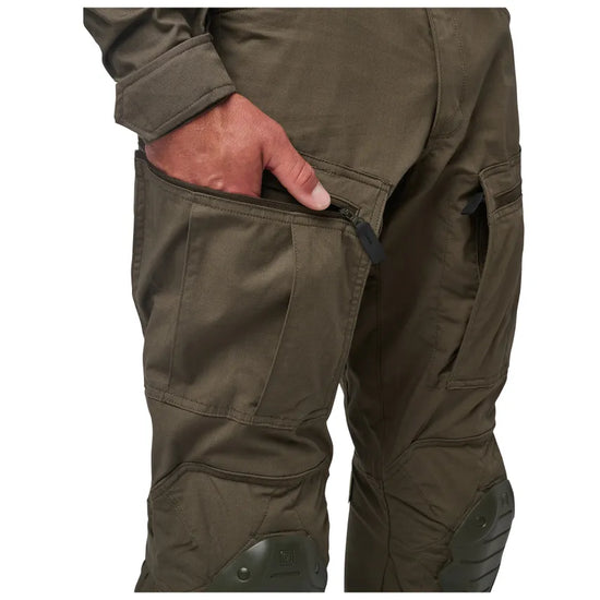 Gusseted construction for enhanced mobility.