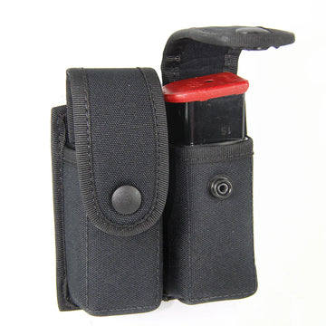 Hi-Tec -  Magazine case, Double, two separate pouches, adjustable flaps