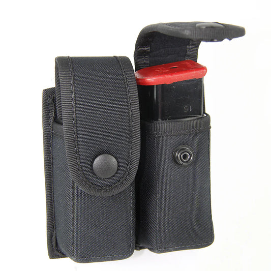 Hi-Tec -  Magazine case, Double, two separate pouches, adjustable flaps