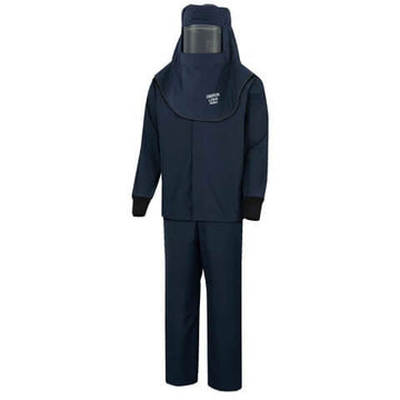 Oberon - 40 Cal LAN Arc Flash Kit with Escape Strap (Hood, Coat, and Bib Suit Set)