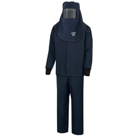 Oberon - 40 Cal LAN Arc Flash Kit with Escape Strap (Hood, Coat, and Bib Suit Set)