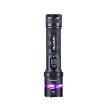 NEXTORCH - P83  2100 lumens recharge flashlight. Type-C rechargeable flashlight with red and blue emergency flash