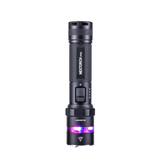 NEXTORCH - P83  2100 lumens recharge flashlight. Type-C rechargeable flashlight with red and blue emergency flash