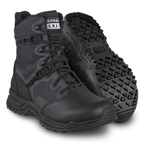 Alpha Fury 8" Waterproof - Side Zip - Polishable Toe